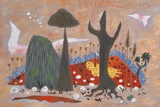 Yohanan Simon - (I) The Shepherd; (Ii) Desert Tune; (Iii) Landscape With Two Figures; (Iv) Landscape With A Red Line