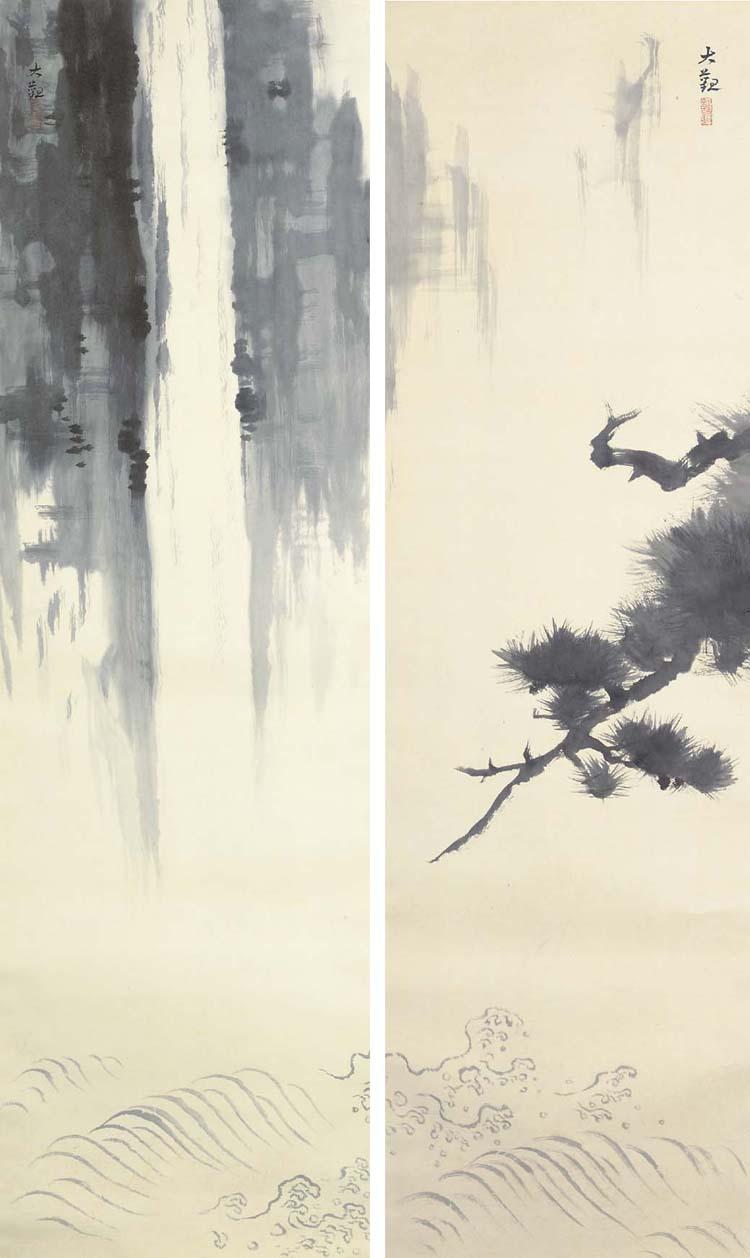 Yokoyama Taikan - Hisen (Waterfall), 1931