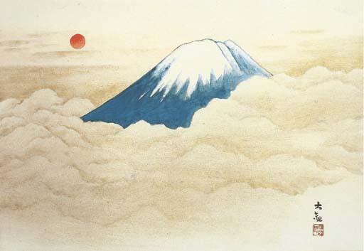 Yokoyama Taikan - Reiho (Sacred mountain)