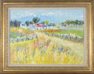 Yolande Ardissone - Houses Amongst Flowering Meadows