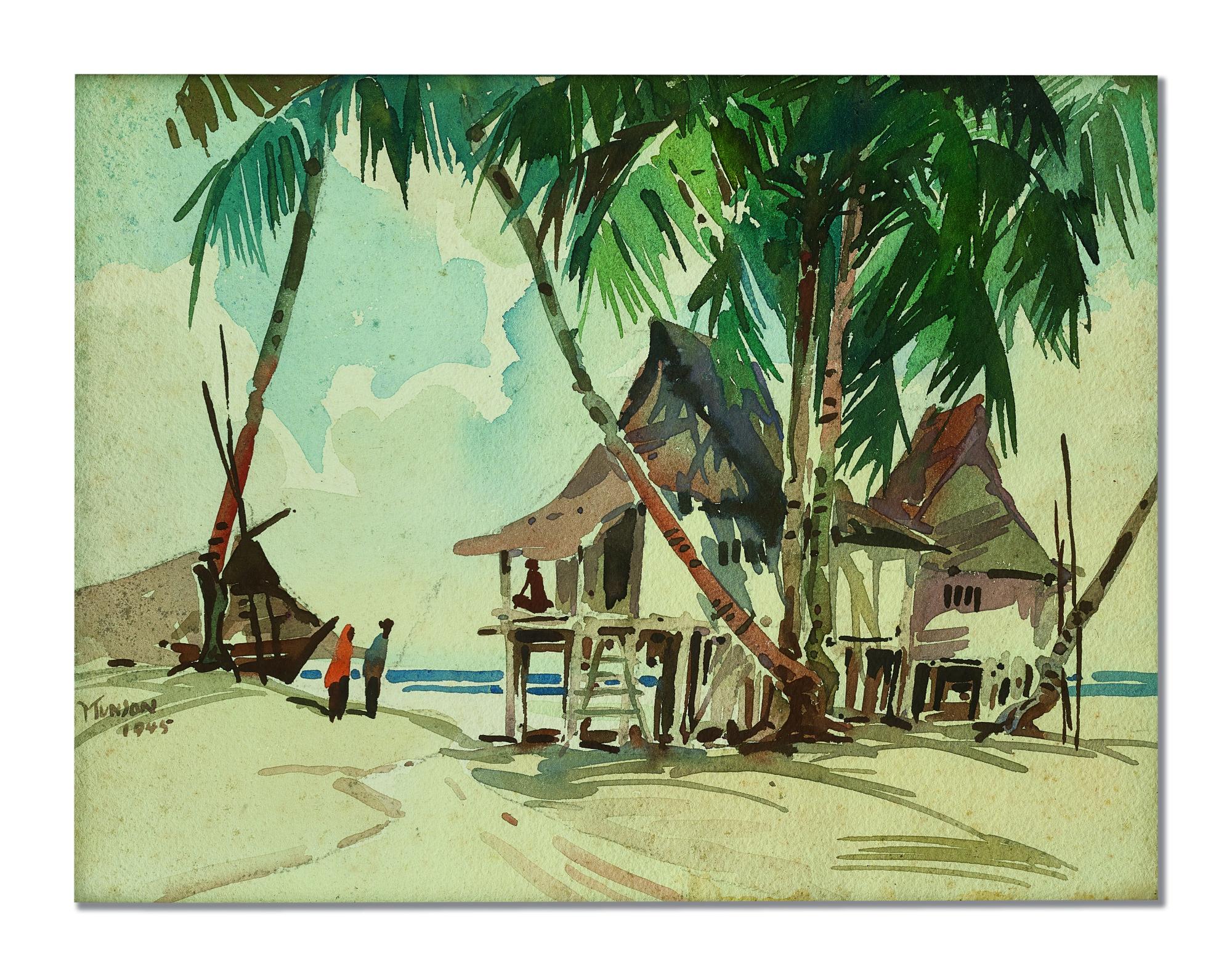 Yong Mun Sen - Kampong And Fishermen