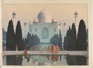 Yoshida Hiroshi - Morning Mist at the Taj Mahal, No. 5 (Taji Maharu no asagiri, daigo)