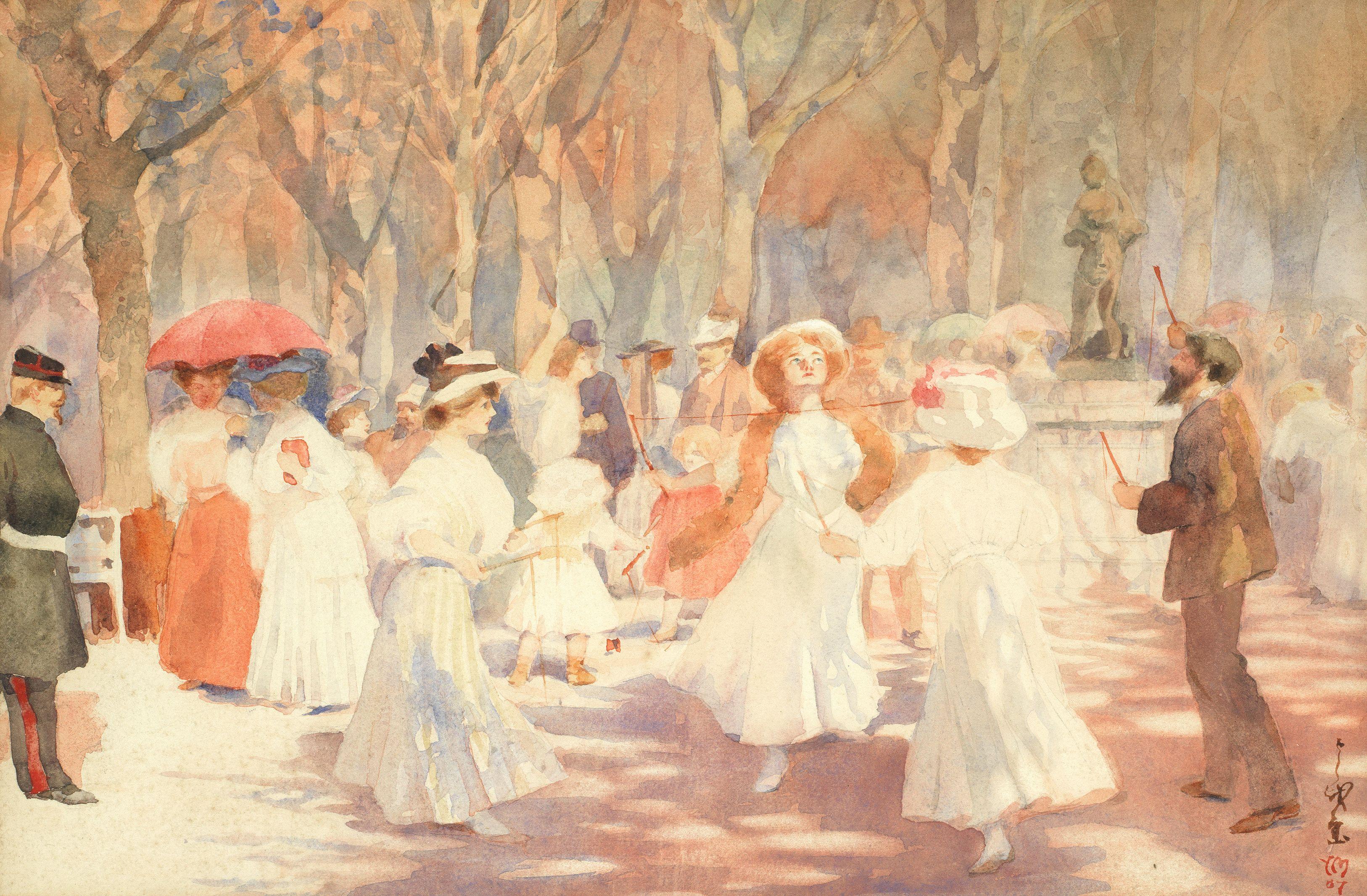 Yoshio Markino - Diabolo In A London Park