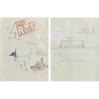 Yoshitomo Nara - I. Red Roof (Dogs From Your Childhood) Ii. Many Dogs (Dogs From Your Childhood)