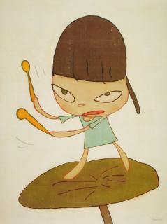 Yoshitomo Nara - Marching on a Butterbur Leaf