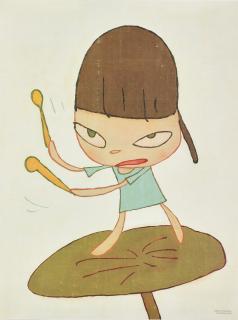 Yoshitomo Nara - Marching on a Butterbur Leaf