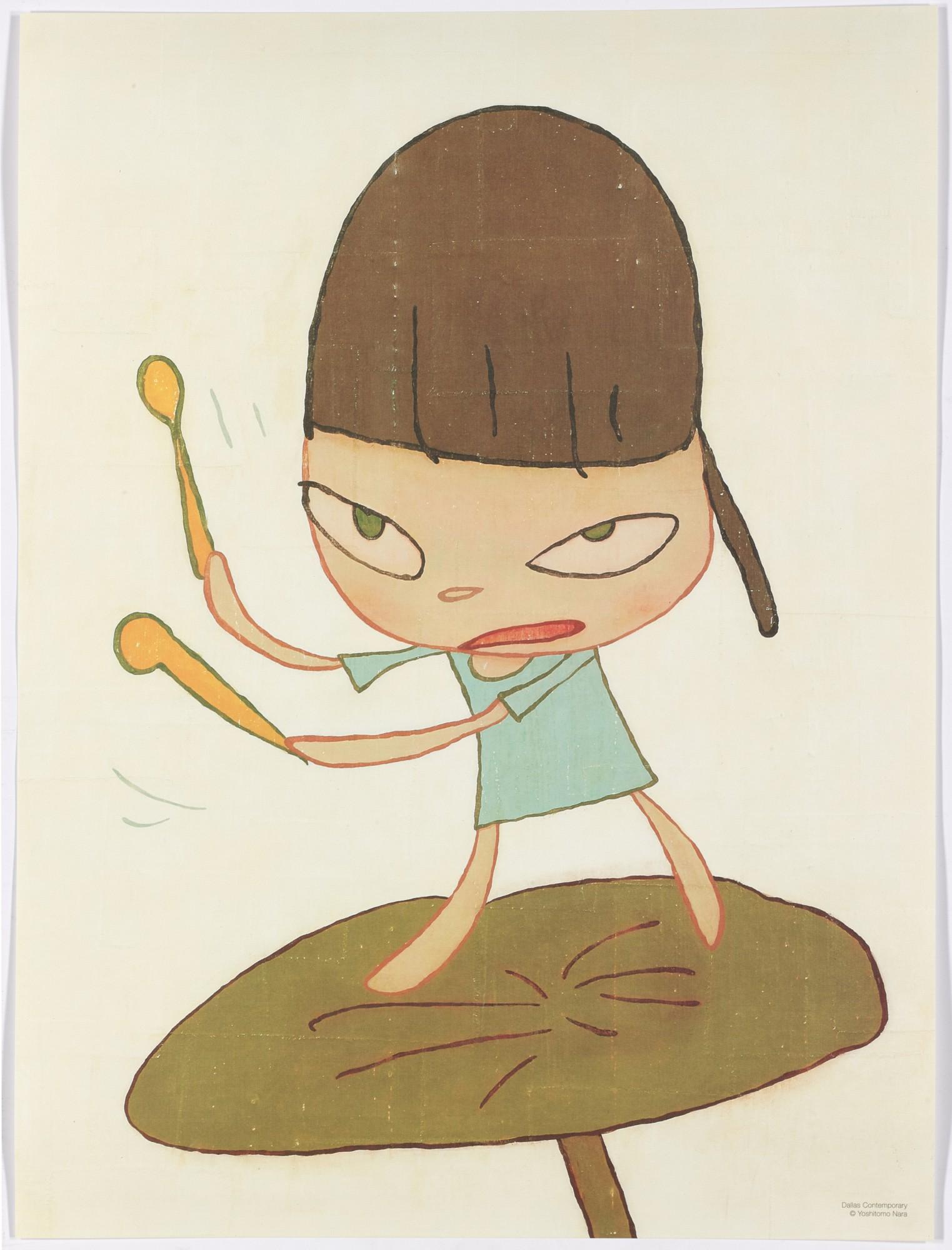 Yoshitomo  Nara - Marching on a Butterbur Leaf