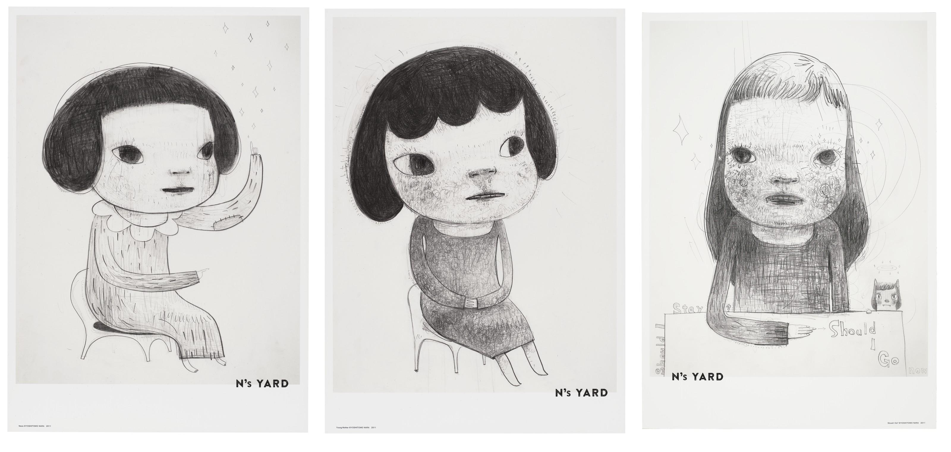 Yoshitomo Nara - News; Should I Go?; & Young Mother