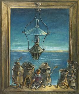 Yosl Bergner - A Window In Jaffa