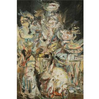 Yosl Bergner - Dolls With A White Rabbit