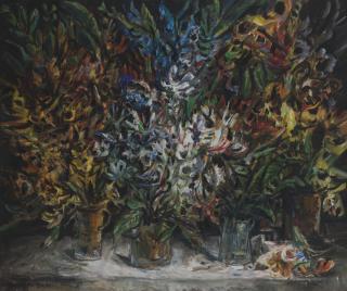 Yosl Bergner - Many Colored Flowers