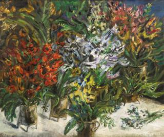 Yosl Bergner - Mixed Flowers