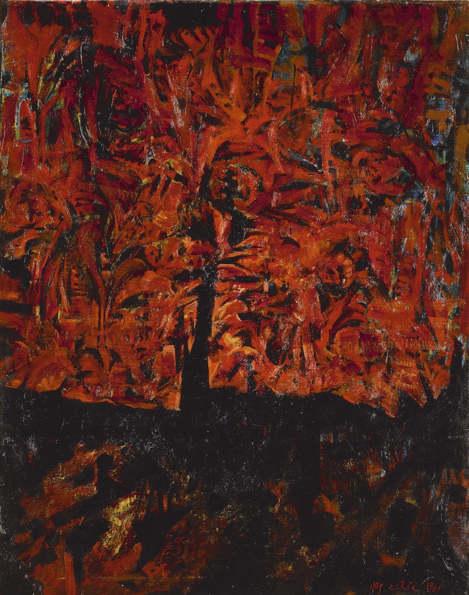 Yosl Bergner - Red Mountain