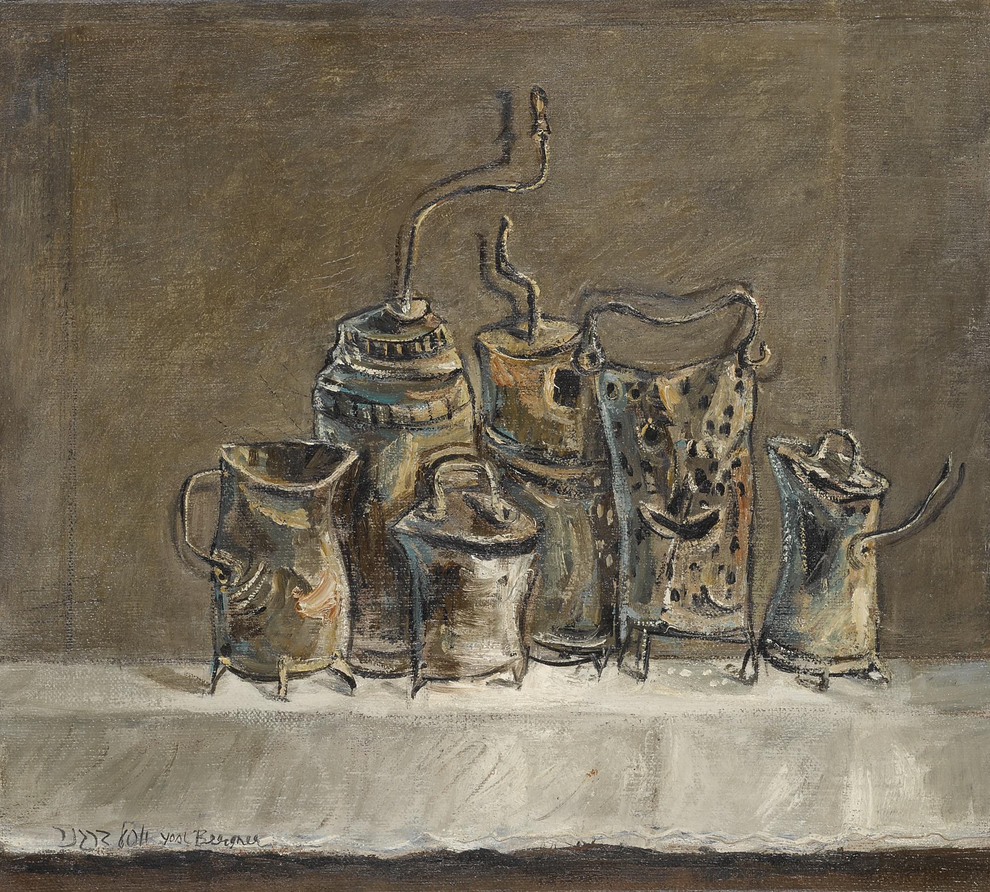 Yosl Bergner - Still-Life On Table