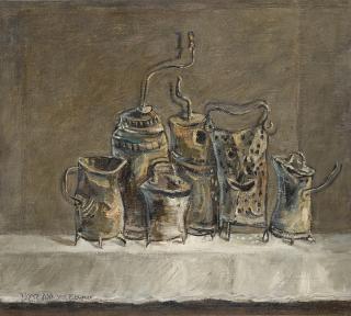Yosl Bergner - Still-Life On Table