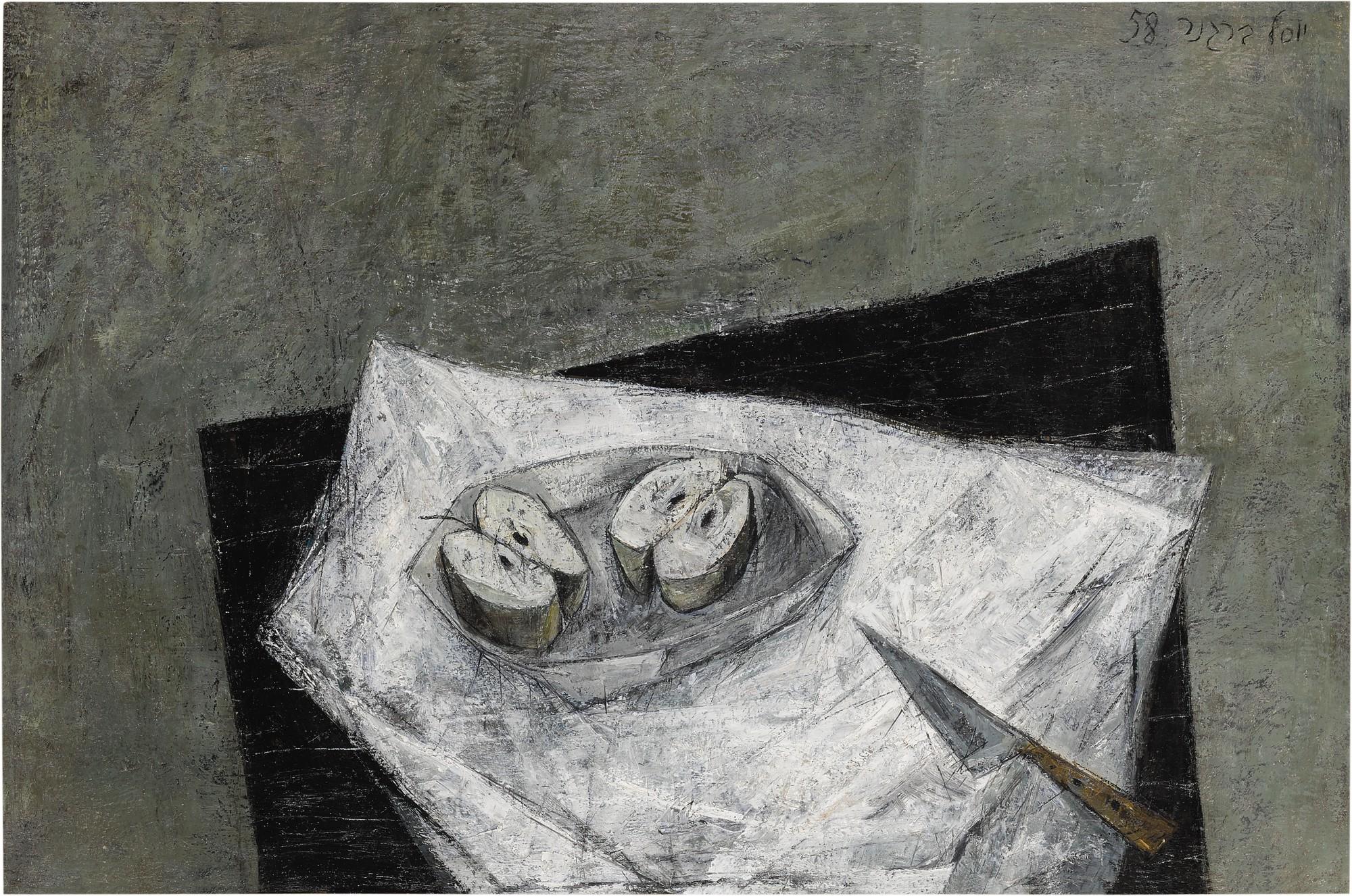 Yosl Bergner - Still Life With Apples