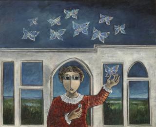 Yosl Bergner - The Butterfly Girl