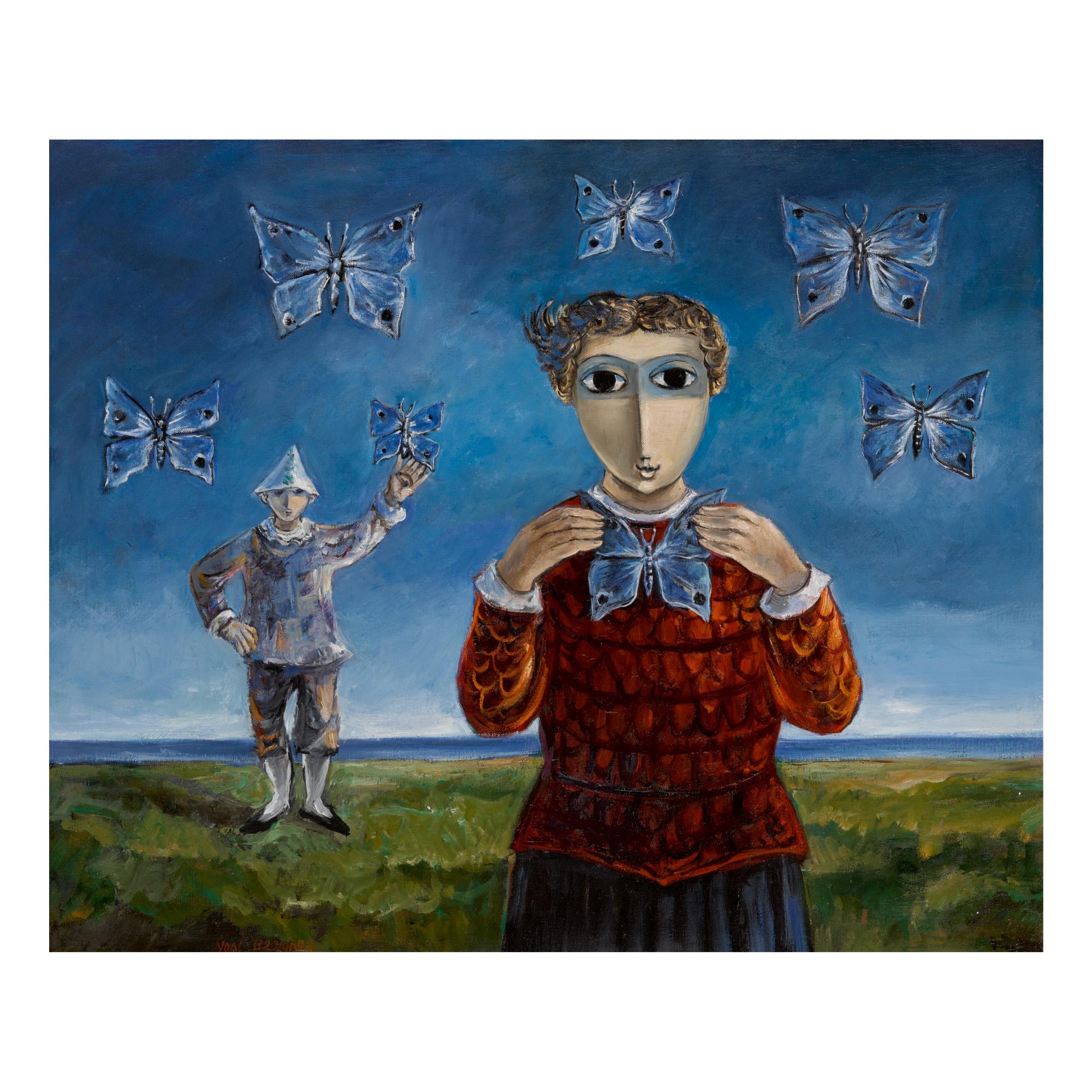 Yosl Bergner - The Girl And The Butterfly Hunter