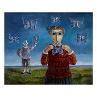 Yosl Bergner - The Girl And The Butterfly Hunter