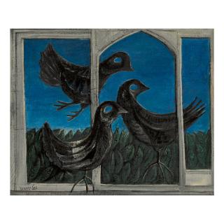 Yosl Bergner - Three Birds