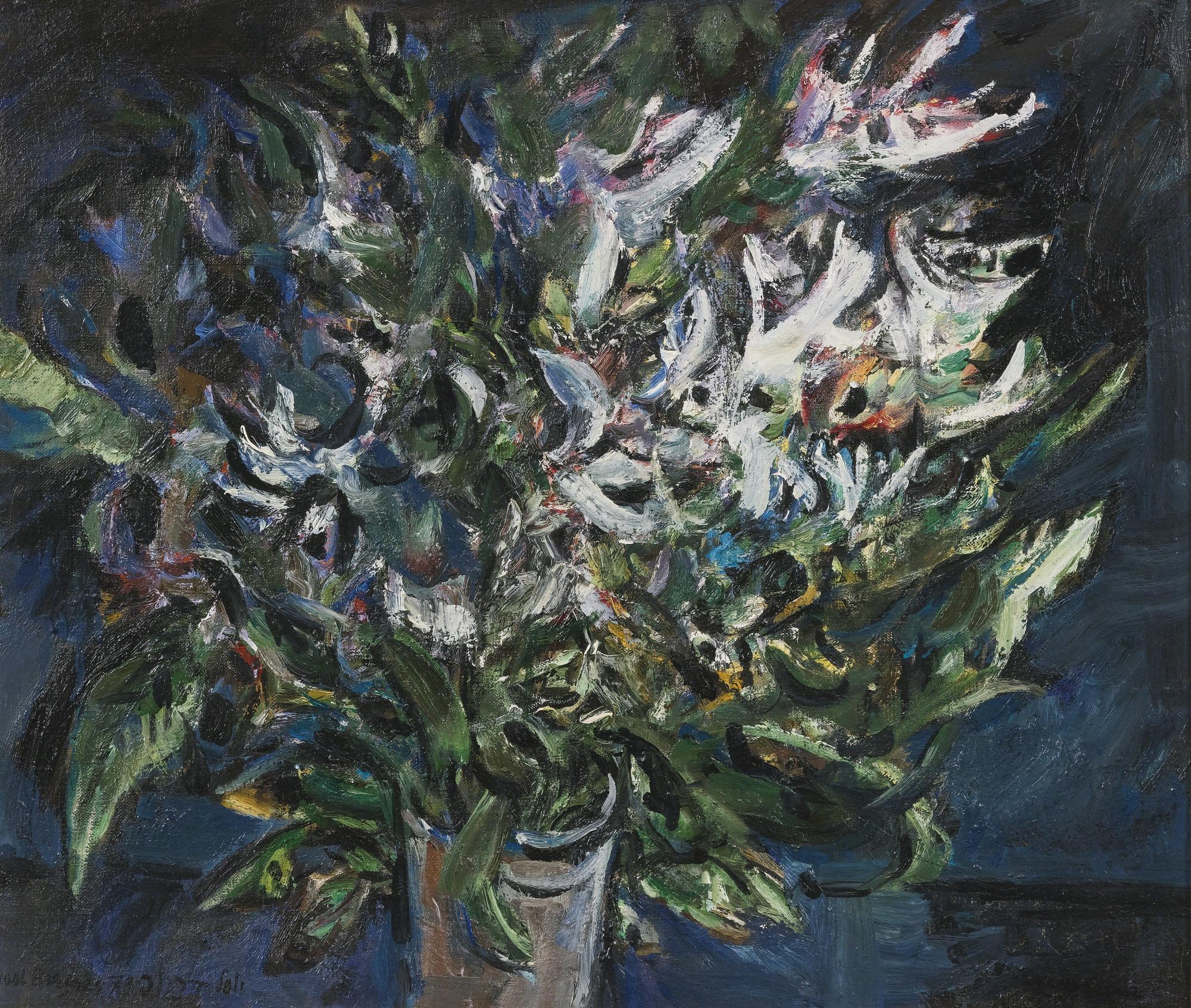 Yosl Bergner - Winter Flowers