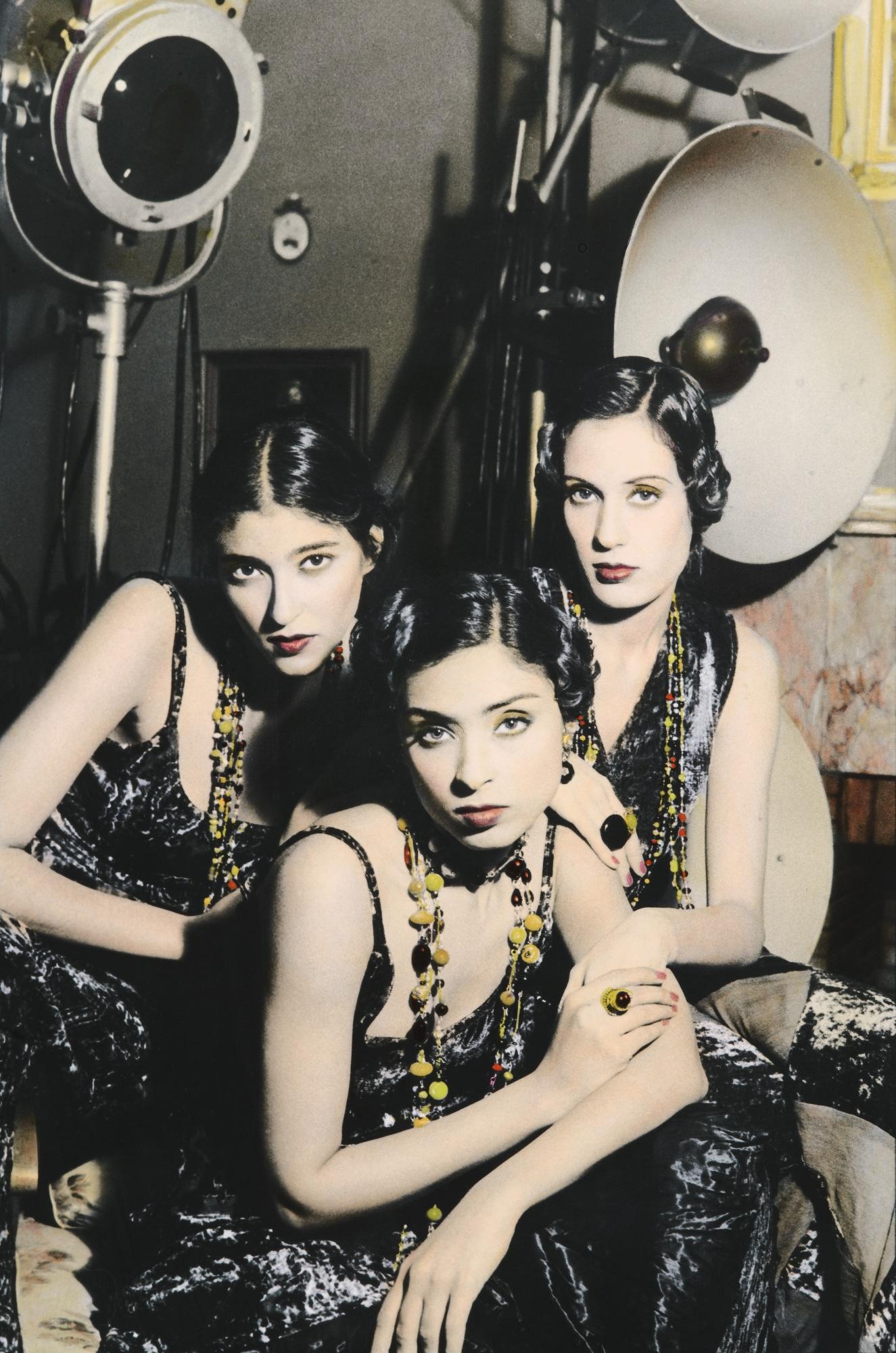 Youssef Nabil - Egyptianthree Girls In Studio, Cairo