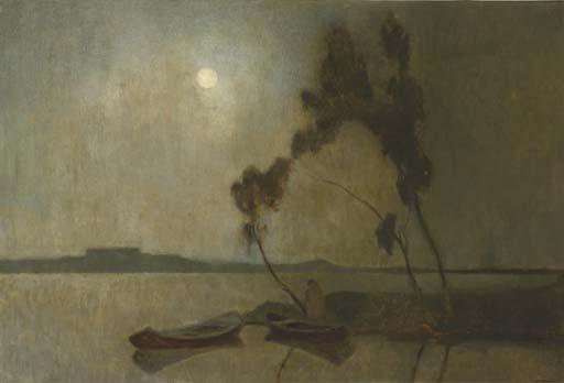 Ype Heerke Wenning - The lake at night