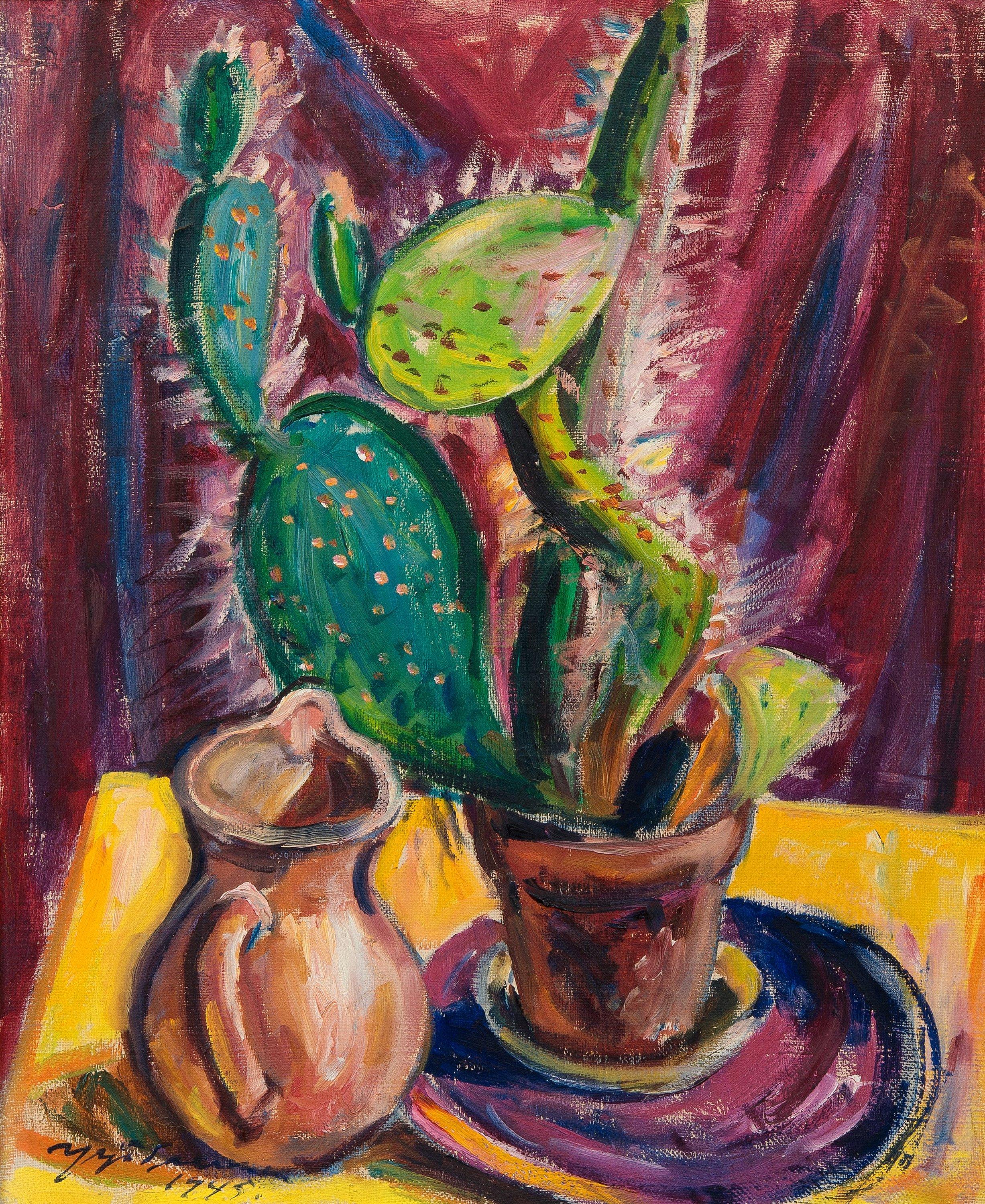 Yrjö Saarinen - Cactus And Pitcher.