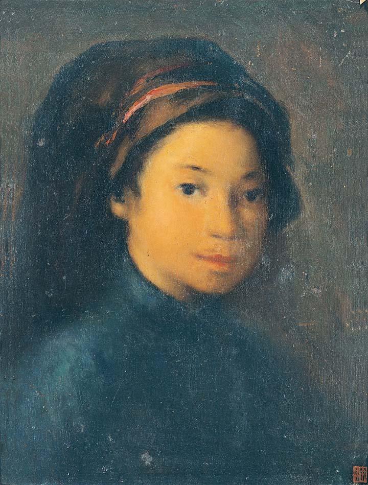 Yu Ben - Portrait of a village woman