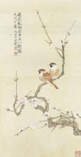 Yu Fei’An - Pair of Birds on Plum Blossom Branch