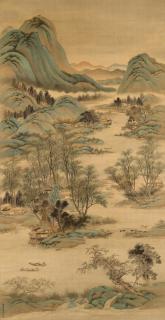 Yu Ming - Landscape in the style of Ancient Masters