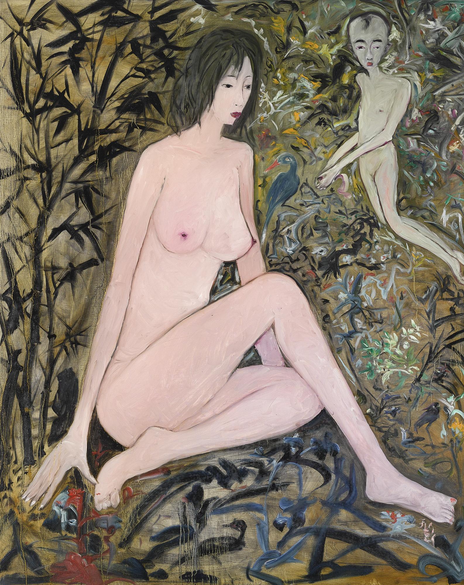 Yu Peng - Bamboo Shadows Among Blossoms