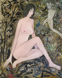 Yu Peng - Bamboo Shadows Among Blossoms