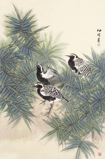 Yu Zhonglin - Birds By The Waterweeds