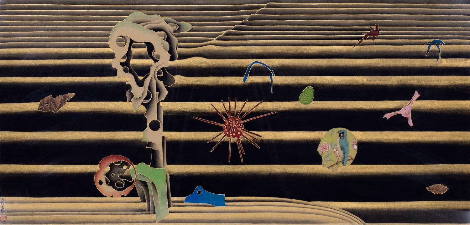 Yuan Jai - Apricot Blossom With Kingfisher