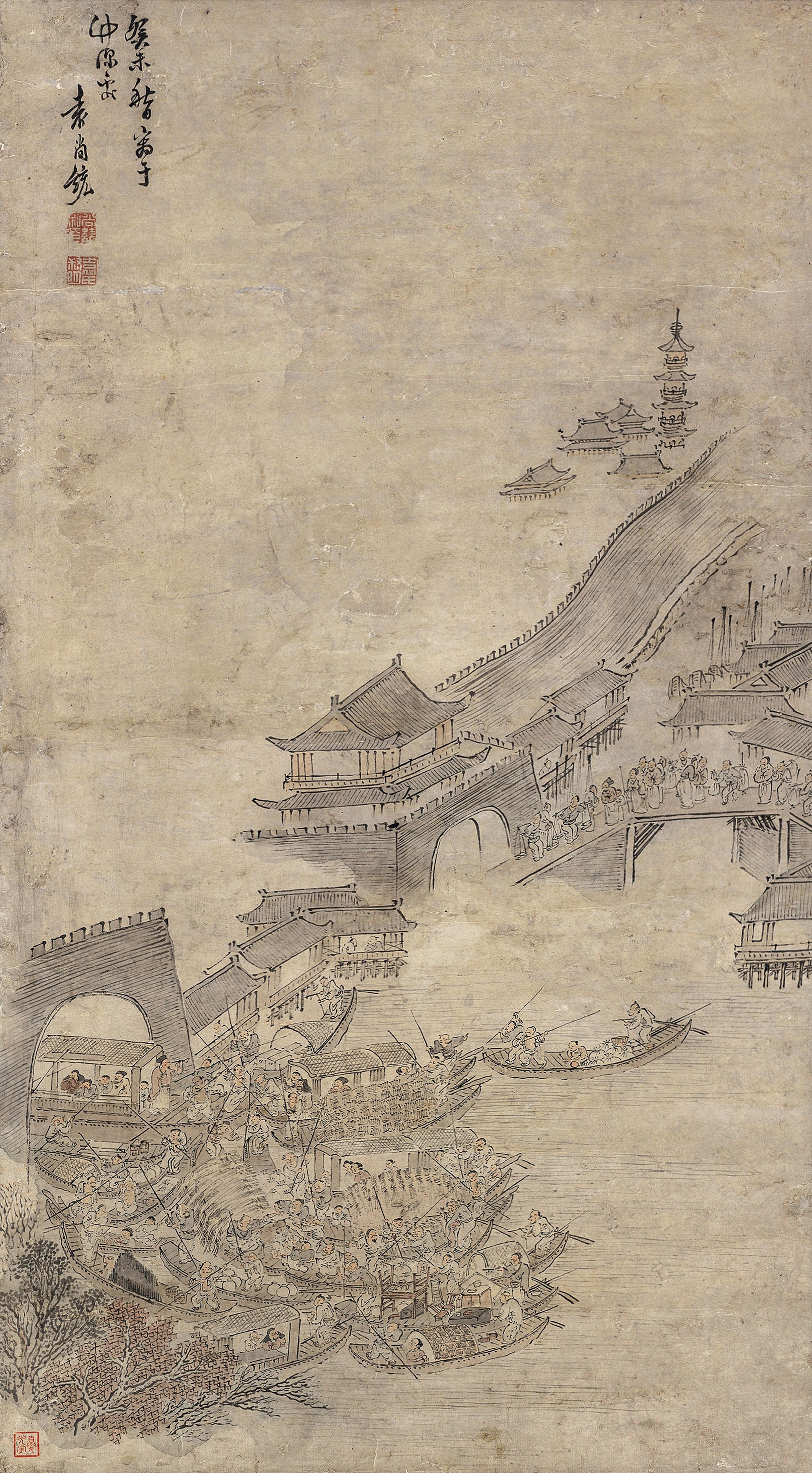 Yuan Shangtong - Boating