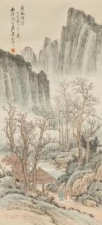 Yuan Songnian - Meeting Friend in the Forest