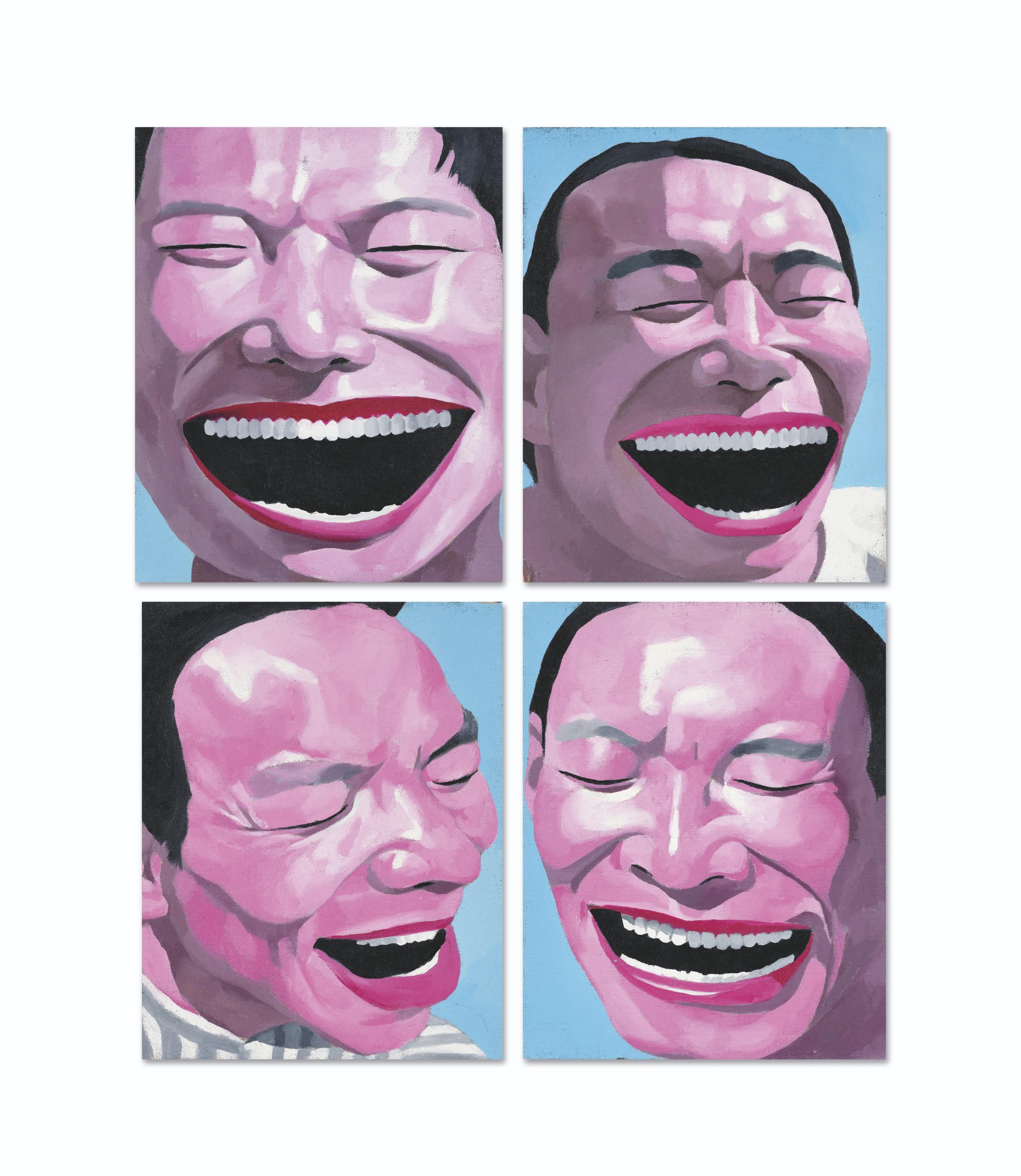 Yue Minjun - 99 Idol Series No. 10, 68, 82; & 88