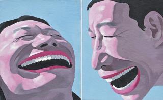 Yue Minjun - 99 Idol Series No. 32 & No. 35 (Two Works)