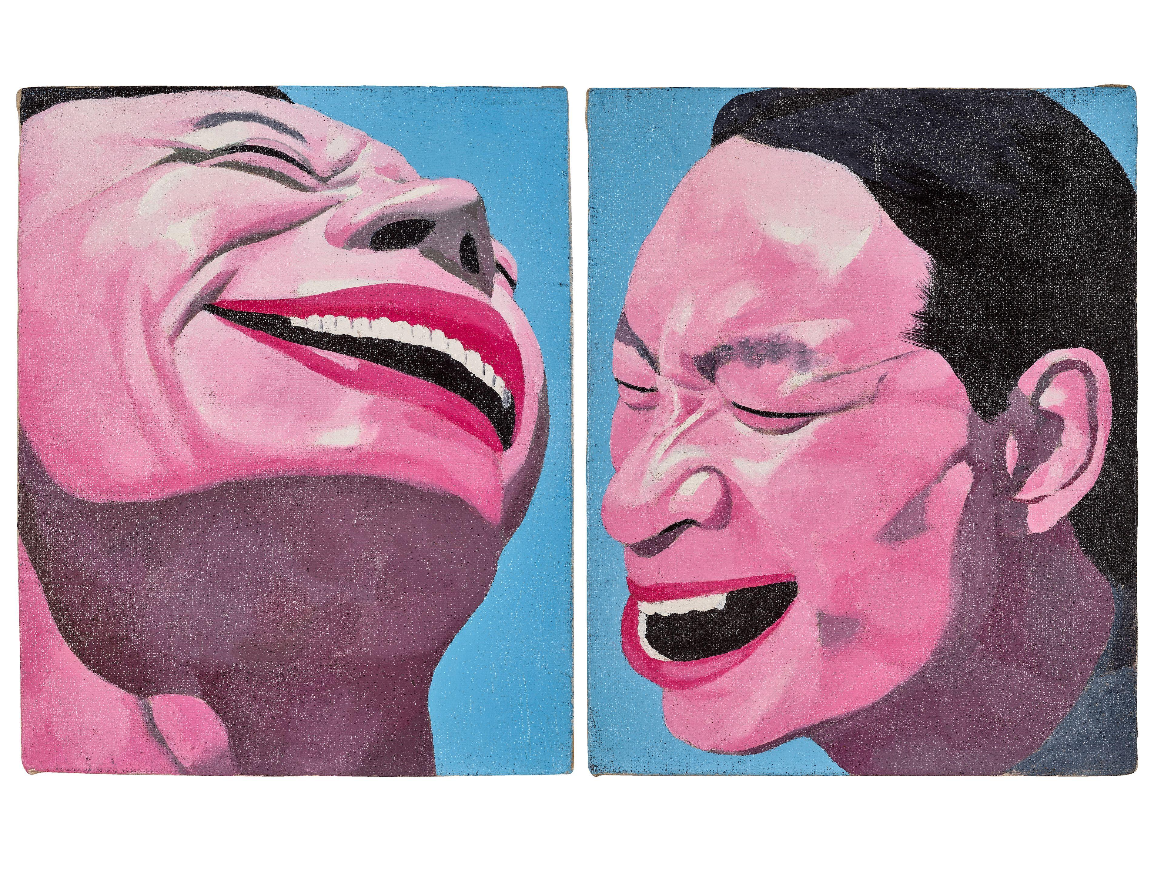 Yue Minjun - 99 Idol Series No. 78 & 89