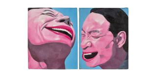 Yue Minjun - 99 Idol Series No. 78 & 89