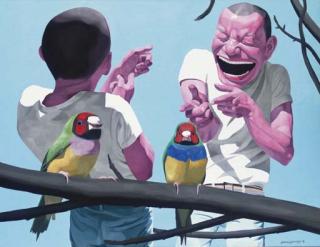 Yue Minjun - Big Parrots