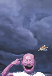 Yue Minjun - Dark Sky