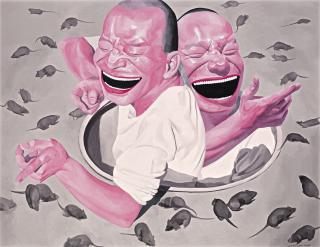 Yue Minjun - Everywhere