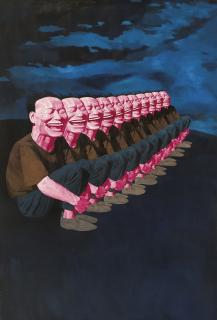 Yue Minjun - Fools in the Night