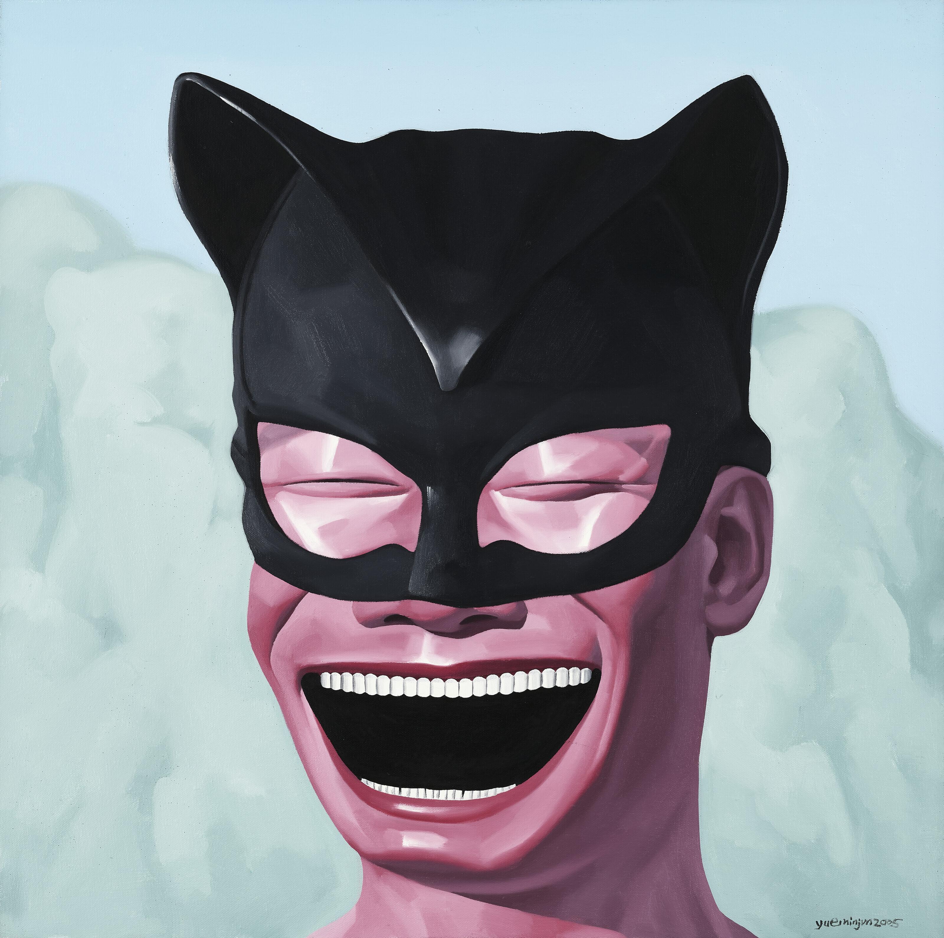 Yue Minjun - Hat Series: Cat Woman