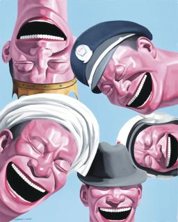 Yue Minjun - HAT SERIES