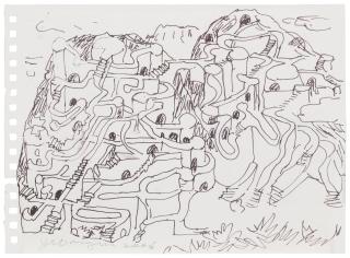 Yue Minjun - \'Hidden Secret\' Sketch No. 3