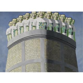 Yue Minjun - Looking Straight