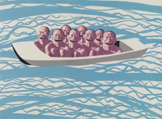 Yue Minjun - Noah\'s Ark